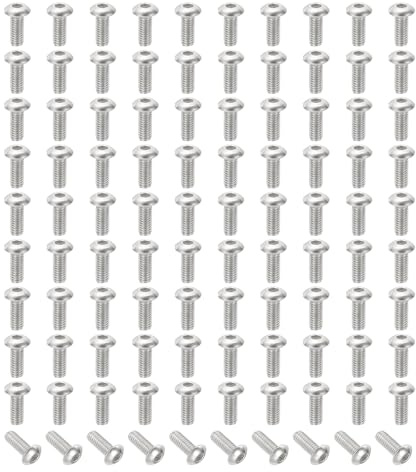 PATIKIL Tornillos de Cabeza Avellanada con Hexágono Interior M4-0.7x12mm, 100 Piezas de Acero Inoxidable 304 18-8 Tornillos de Cabeza Avellanada con Hexágono Interior Allen Tornillos