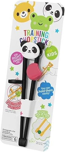 Essstäbchen mit Panda-Cartoon-Tier-Übungshilfe, wiederverwendbar, Essstäbchen, niedliches Geschirr, Lernwerkzeug, Küchenutensilien und Gadgets, Essstäbchen