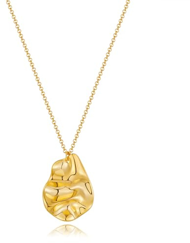 LILIE&WHITE Damen Gold Halskette – Gold Kette mit Unregelmäßigem Design, Hypoallergen, Verblasst Nicht – Elegante Kette für Stilvolle Outfits – Geschenkidee für Frauen