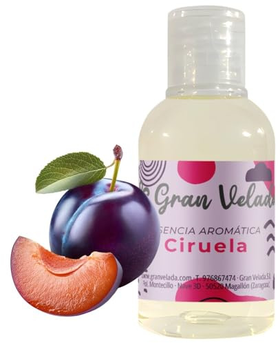 Esencia Aromática de Ciruela 1 Litro para Cosmética y Velas | Dulce y Afrutada | Ideal para Jabones, Cremas y Perfumes | Concentrada y Versátil