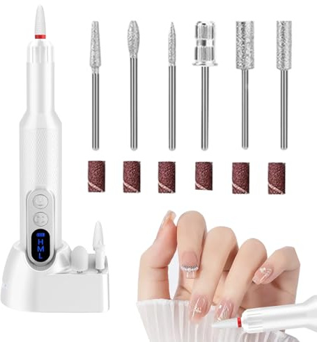 Fresa Per Unghie Senza Fili Set Manicure Pedicure Ricaricabile Silenzioso