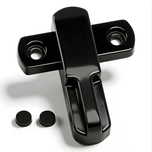 ZAWELIYO Window Sash Lock, Aluminum Alloy T Type Child Proof Security Lock, Universal Anti Theft Window Latch for Home Safety (Black)