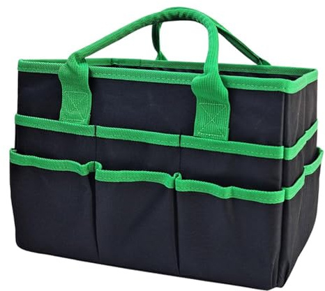 Generico Borsa tote con manico per insegnante, borsa per attrezzi da giardinaggio | Borsa porta attrezzi da giardino con grande capacità, per l'organizzazione della borsa, per il giardino e per gli