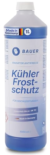 Bauer Blue Kühlerfrostschutz G11 Kühlmittel Blau Konzentrat – bis -38°C Frostschutz – Universal für Motor & Kühlsystem – Korrosionsschutz für Alu & Stahl – Ganzjahres Kühlerschutz – Made in Germany