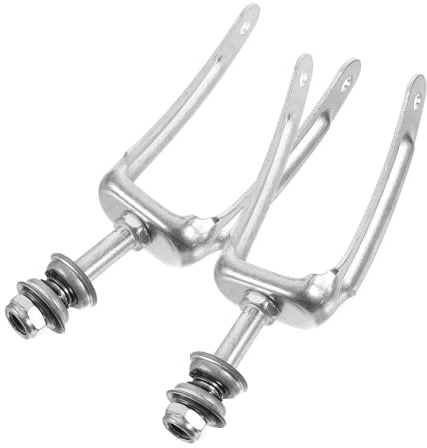 Soporte De Horquilla Para Sillas Soporte de rueda delantera for silla de ruedas, repuesto duradero de acero, tenedor, accesorios, piezas for silla de ruedas Manual eléctrica, 1 par