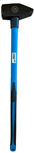 Vorschlaghammer 4 kg Fiberglasstiel 900mm | Abbruchhammer, schwerer Fäustel, Spalthammer für Bau & Abriss | Vibrationsdämpfender Kunststoffgriff