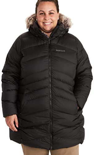 Marmot Wm's Montreal Coat Insulated Hooded Winter Coat Donna, Black, M