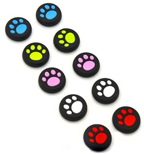 Capuchons en silicone pour manettes de jeu PS4 PS3 Xbox One Xbox 360 PS2 (5 couleurs)