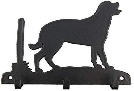 Tierisch-tolle Geschenke Rottweiler Leinengarderobe - Schlüsselbrett - Garderobe mit Hundemotiv