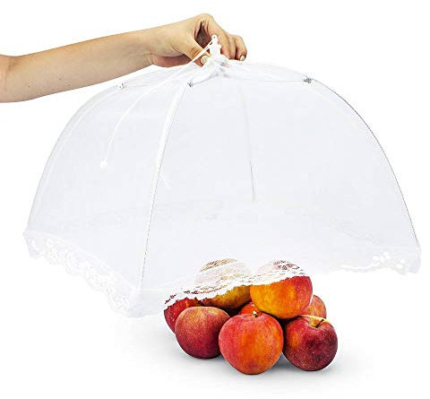 Campana de cocina de poliéster, campana para tartas, campana, Blanco, 36 x 36 cm