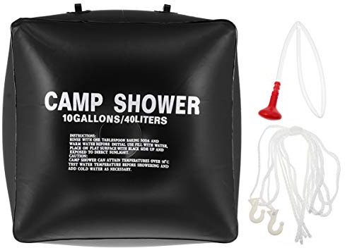 BESPORTBLE Solar Shower Bag Camping Shower Solar Heating Bag Portable Camping Pouch