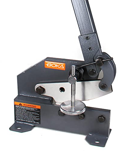 BOKA Handhebelschere Manuelle Platte Flache Metall Stahlblechschere, 150mm Klingenlänge Hebelblechschere mit T10 Stahl, Hebelschere für 6 mm Dicke Blech, Metallschere Metall-Cutter