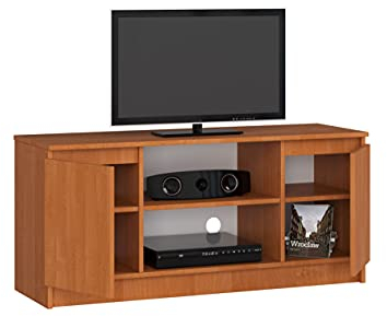 BDW Kommode, RTV Schrank, TV Gerät, viel Stauraum, Kleiderschrank, Diele, Wohnzimmer, Schlafzimmer Kommode, Multifunktionsschrank. Abmessungen: 120 x 55 x 40 cm (Erle)
