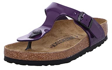 BIRKENSTOCK Damen Zehensandale Gizeh Birko-Flor Lack Normal