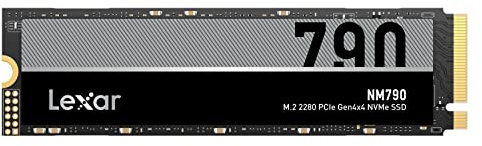 Lexar NM790 1TB SSD, M.2 2280 PCIe Gen4x4 NVMe 1.4 Internal SSD, Up to 7400MB/s Read, Up to 6500MB/s Write, Internal Solid State Drive for PS5, PC, Laptop, Gamers, Professionals (LNM790X001T-RNNNG)
