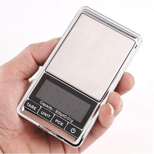 MDybf Poids Grammes Poche Pesant Électronique Balance Numérique Bijoux Or Balance Cuisine Alimentaire Balance Rétro-Éclairé 200G X 0.01G