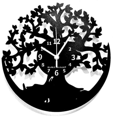 Instant Karma Clocks | Reloj De Pared | Árbol De La Vida (Hdf de Madera)