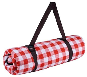 Lisveory Picknickdecke 200x200cm, Stranddecke Wasserdicht Sandfrei Outdoor Decke Waschbar, Faltbar Strandmatte mit Schultergurt, für Outdoor, Picknick, Garten, Strand, Camping.