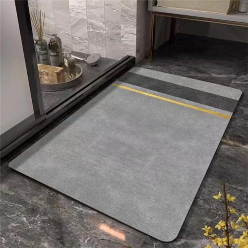 Badezimmerteppich, Badematte, Badteppich, Badvorleger, Badematte Rutschfest, Duschvorleger, Badteppich Rutschfest Waschbar, Badematten, Teppich Badezimmer, Bathroom Mat, Bad Teppich Classic60x90cm
