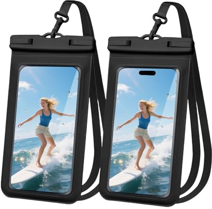 flintronic wasserdichte Handyhülle, IPX8 Unterwasser Handytasche, Wasserfeste Handy Hülle, TPU-Dichtungsdesign, Waterproof Phone Case für iPhone 15 14 13 12 11 Pro Max Plus Samsung Xiaomi bis 7''