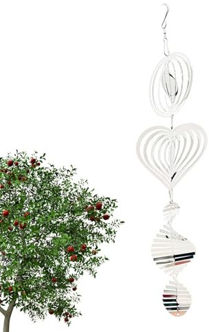 Dispositivo spaventapasseri per uccelli, da appendere all'esterno – Riflettori per uccelli spaventosi, girandola a , decorazione da giardino per esterni, decorazioni per spaventare gli uccelli