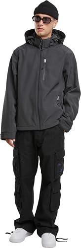 Brandit Softshelljacka för män Hurricane jacka, antracit, 5XL