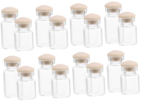 BESTonZON 16stücke Miniatur-glasflaschen Teiliges Puppenhaus Zubehör Für Kreative Spielszene Dekorative Küchenaccessoires Glas Für -projekte Und Miniatur-landschaften