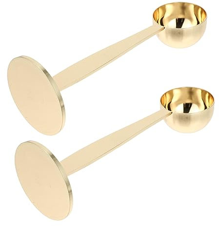 Cabilock 2piezas Cuchara Medidora De Prensador De Espresso De Acero Inoxidable Para Prensar y Medir El Café La Cocina