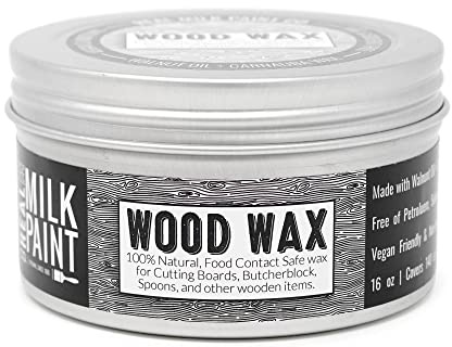 Real Milk Paint, Cire à bois pour finition, meubles non finis, planches à découper, blocs de boucher, qualité alimentaire, végétalien, 473,6 g