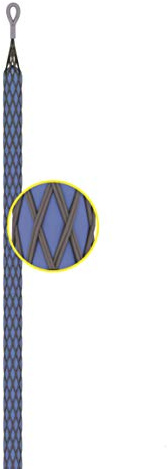 Anguila Malla Tiracables Industrial Cables 20-25mm ⌀6mm M5 | Malla industrial de doble hilo que agarra el cable en toda su longitud para tracciones exigentes sin dañarlo; rosca M5