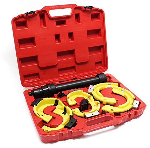 Wiltec Universal Federspanner Set für Macpherson Federbeine, Spannkraft ca. 1000 kg, Feder Montage für viele Automarken, Tuning Satz