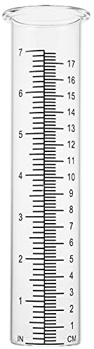 DOITOOL 2 Pcs Regenmesser Ersatzglas Regen Gauge Außen Ersatz Regen Gauge Zylinder für Hof Garten Hause Im Freien