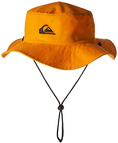 Quiksilver Herren Bushmaster Sun Protection Floppy Visor Bucket Hat Schlapphut, Strahlendes Gelb, S/M