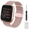 Hatolove Kompatibel mit Fitbit Versa 2 Armband/Fitbit Versa Armband für Damen Herren, Mesh Gewebte Edelstahl Armband Metall Uhrenarmband Ersatzband für Fitbit Versa 2/Fitbit Versa/Versa Lite