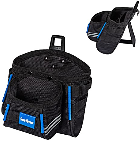 Sortimo ProClick Werkzeugtasche L 36 – Große Tasche mit offenem Fach, 15 Schlaufen & Bit-Halter – Zusatztasche für Kleinteile – Robustes Polyester – Kompatibel mit ProClick Holder & Werkzeuggürtel