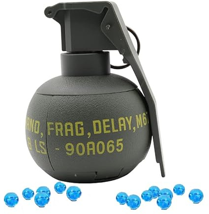 Grenade Airsoft Gel Blaster Army Toy Foam Dart Ball Bomb Cosplay Battle Game BB Gamer Boys Teen Gift Role Play