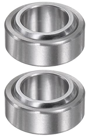 sourcing map 2Stk GE15C Sphärisch Schlicht Lager 15mmx26mmx12mm Versiegelt Sphärisch Radiales Kugellager
