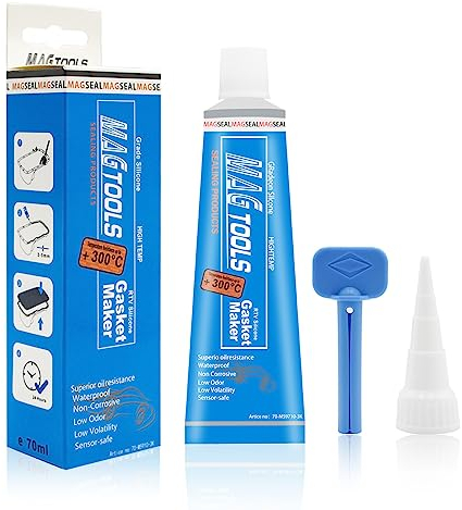 Miioto Silicone Alte Temperature, Sigillante per Motori, Pasta Guarnizione Motore, Siliconico Sigillante Motore Alte Temperature, Resistente Assorbi Vibrazioni, Facile Rimozione-70ml