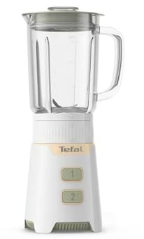 Blender TEFAL Mini , Puissance 400 W, Bol verre 0.7 L, lames Powelix amovibles, Compact, Mixeur haute performance, Minimix BL165
