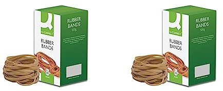 Q-Connect - Bracelets caoutchouc Élastiques - Numéro 69, 150.0 x 6.0 mm, 500 g (Lot de 2)