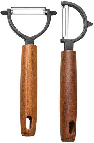 Dachiy 2 Pcs Pelador De Patatas, Pelador Verduras, Hoja Afilada De Acero Inoxidable En Forma De Y E I, Pelador Giratorio, Mango Ergonómico Y Antideslizante, Para Pelar Patatas Y Todo Tipo De Verdura