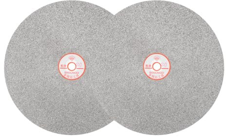 uxcell 2pcs Diamond Sanding Grinding Disc, 12-Inch (300mm) Grit 80 1/2 Arbor Hole, Flat Lap Disk Polishing Discs Abrasive Wheel for Gemstone Tile Porcelain Glass Stone Metal