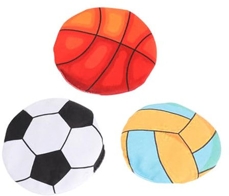 ZIDDAR 3 Teile/Satz Nette Plüsch Crinkle Hunde Katze Spielzeug Runde Form Gefüllt Katzenminze Crinkle Spielzeug Katze Nette Spielen Spielzeug Für Katze Spielzeug