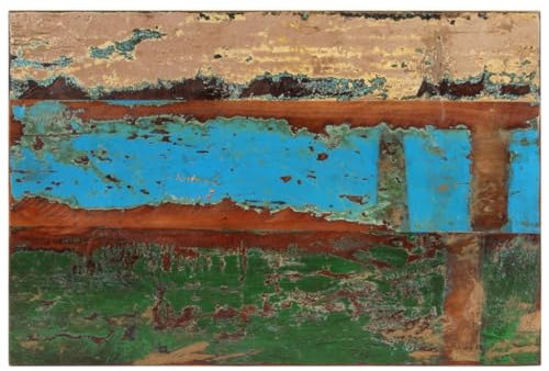 Generisch Tischplatte Rechteckig 60x90 cm 25-27 mm Altholz Massiv,jiangboyue-286055