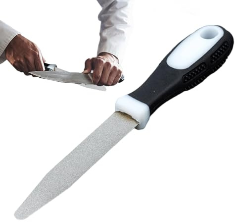 Qkbuza Affilatrice Per Coltelli In Pietra | Affilatrice a doppio lato per Machette, Antiscivolo Uso A Secco Bagnato per Cucina Giardino Esterno Caccia Attività