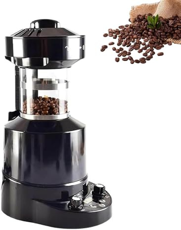 Electric Coffee Bean Roaster, Automatic Air Roasting with Timer and Adjustable Speed for Cafe Restaurant Home Use