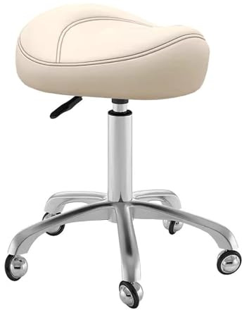 FXLUHAY Silla de Montar hidráulica Profesional con Ruedas, Altura Ajustable de 15,3 a 20,8 Pulgadas, for Uso en Salones y oficinas.