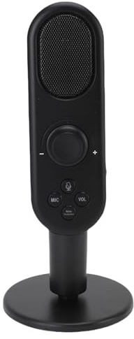 Fabater Microfono a Condensatore USB, Suono Chiaro, Alta sensibilità, Riduzione del Rumore per Giochi, Karaoke, Materiale ABS Leggero