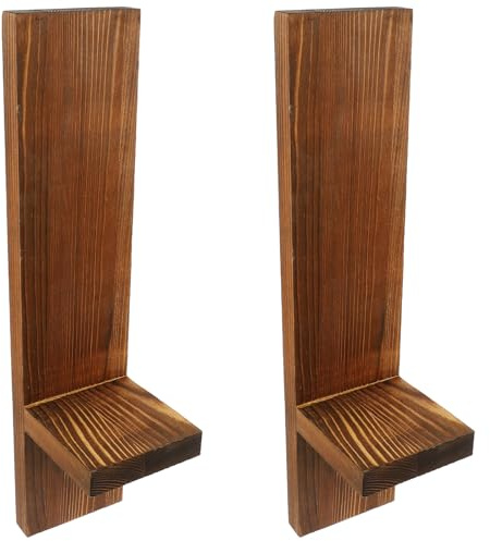 TOYANDONA Candelabro de Madera para Pared Decoración de Hogar Candelabros de Pared para Ambiente Festivo y Hogar Clásico