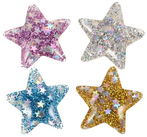 Gadpiparty 4 piezas Diamond Art Fixadores Magnéticos Estrella Herramientas Compactas para Fijar y Sellar Diamantes Manualidades DIY Accesorios Duraderos para Bordado y Punto de Cruz